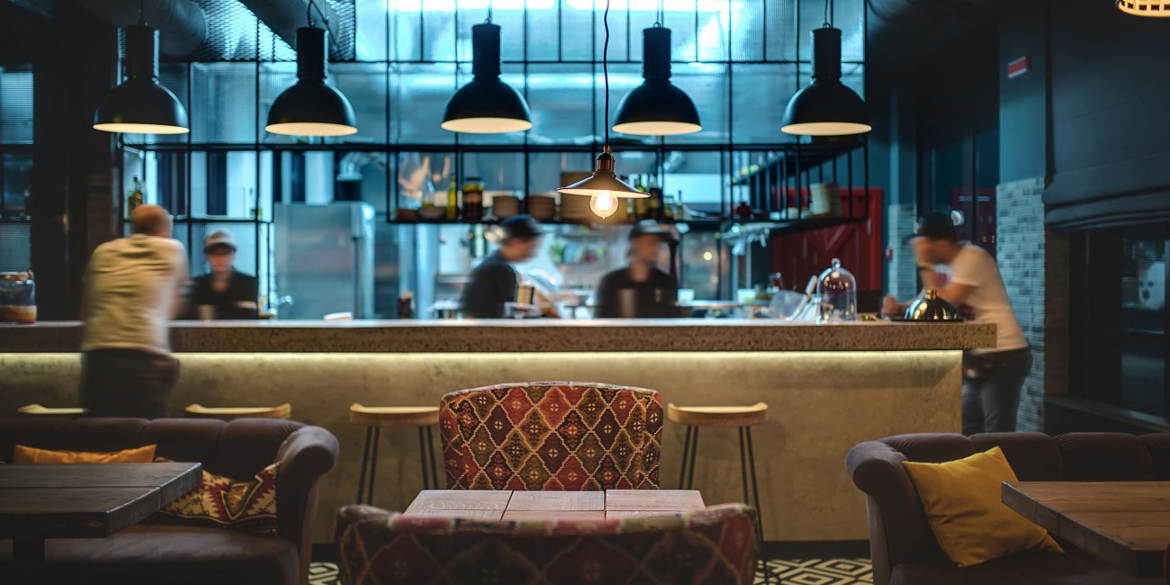 Modern restaurant interior