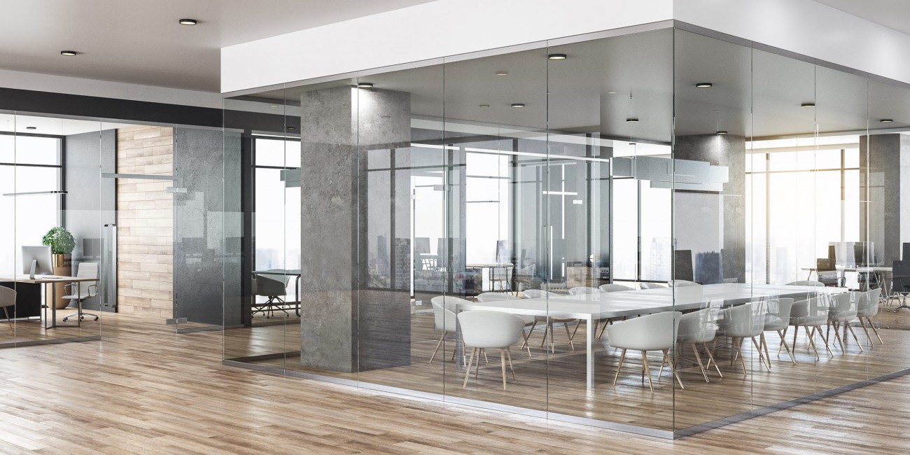 Empty interior of a modern office