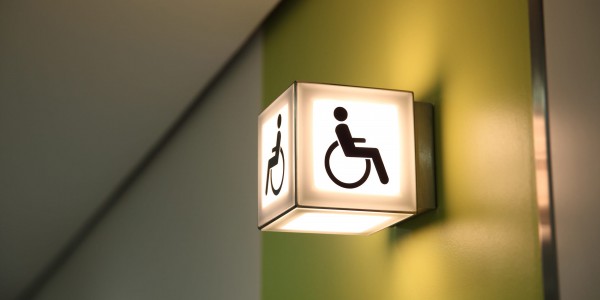 Sign for disabled toilet