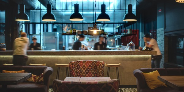Modern restaurant interior
